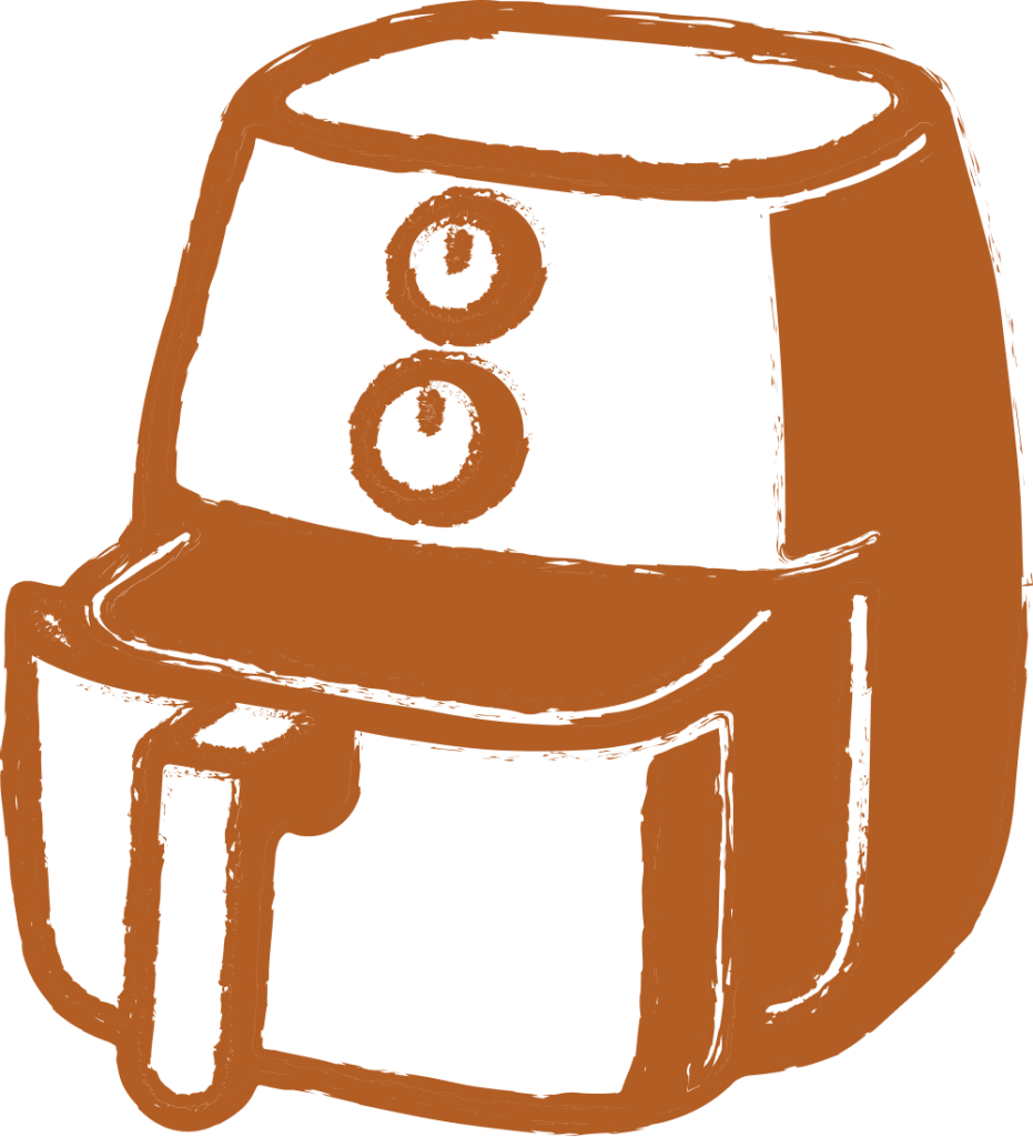 Ícone: Conveniente: faça em 15 min na airfryer 