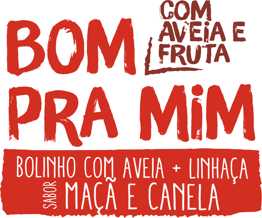 Logo: Bolo com aveia e linhaça sabor maçã e canela zero adição de açúcares